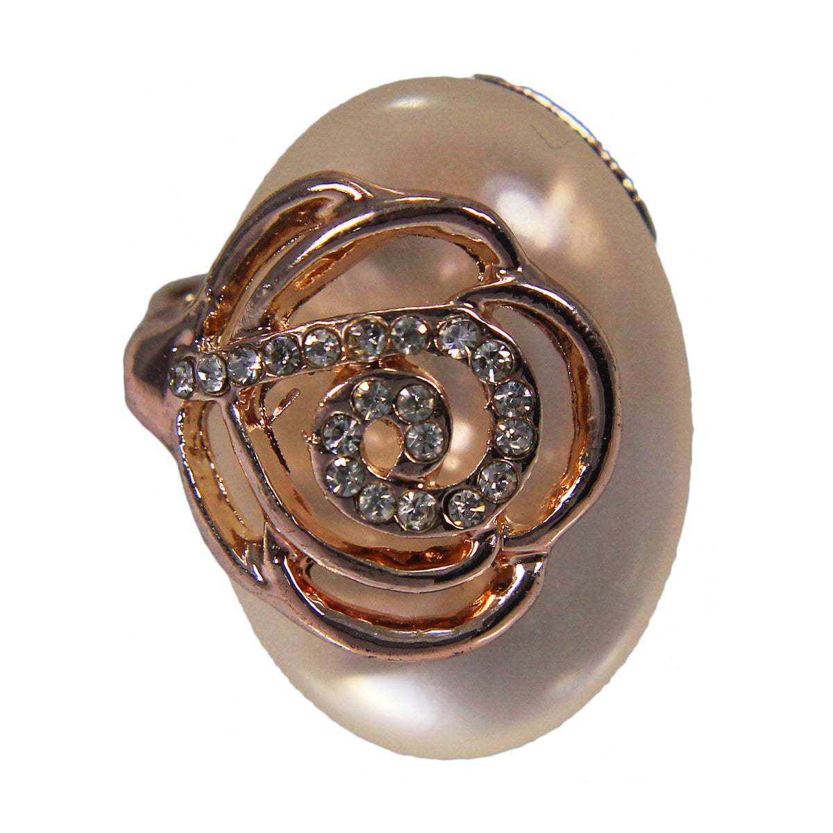 Beautiful Designer Royal Rose Golden Floral Ring For Women
