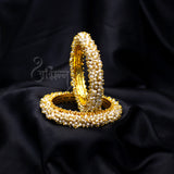 Abhinn Gold Plated Mogra Bangle Set For Women