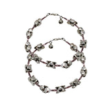 Abhinn Silver Plated Shiva Damroo Design Anklets For Women