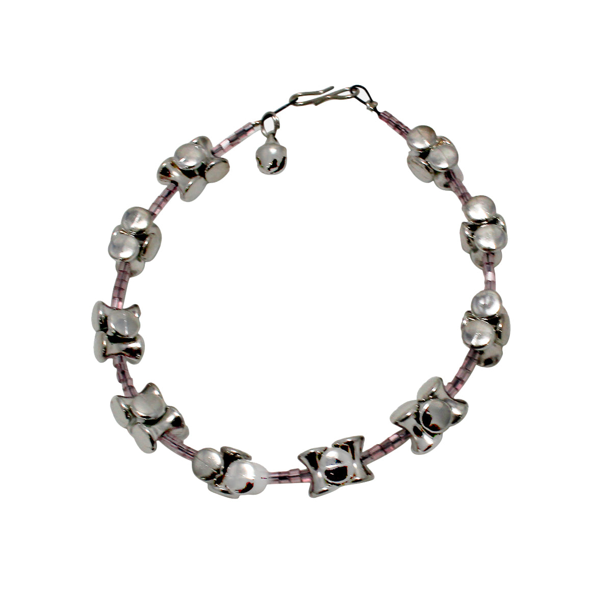 Abhinn Silver Plated Shiva Damroo Design Anklets For Women