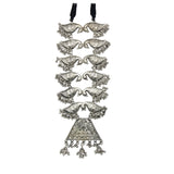 Abhinn Silver Oxidised Bird Design Pendant For Women