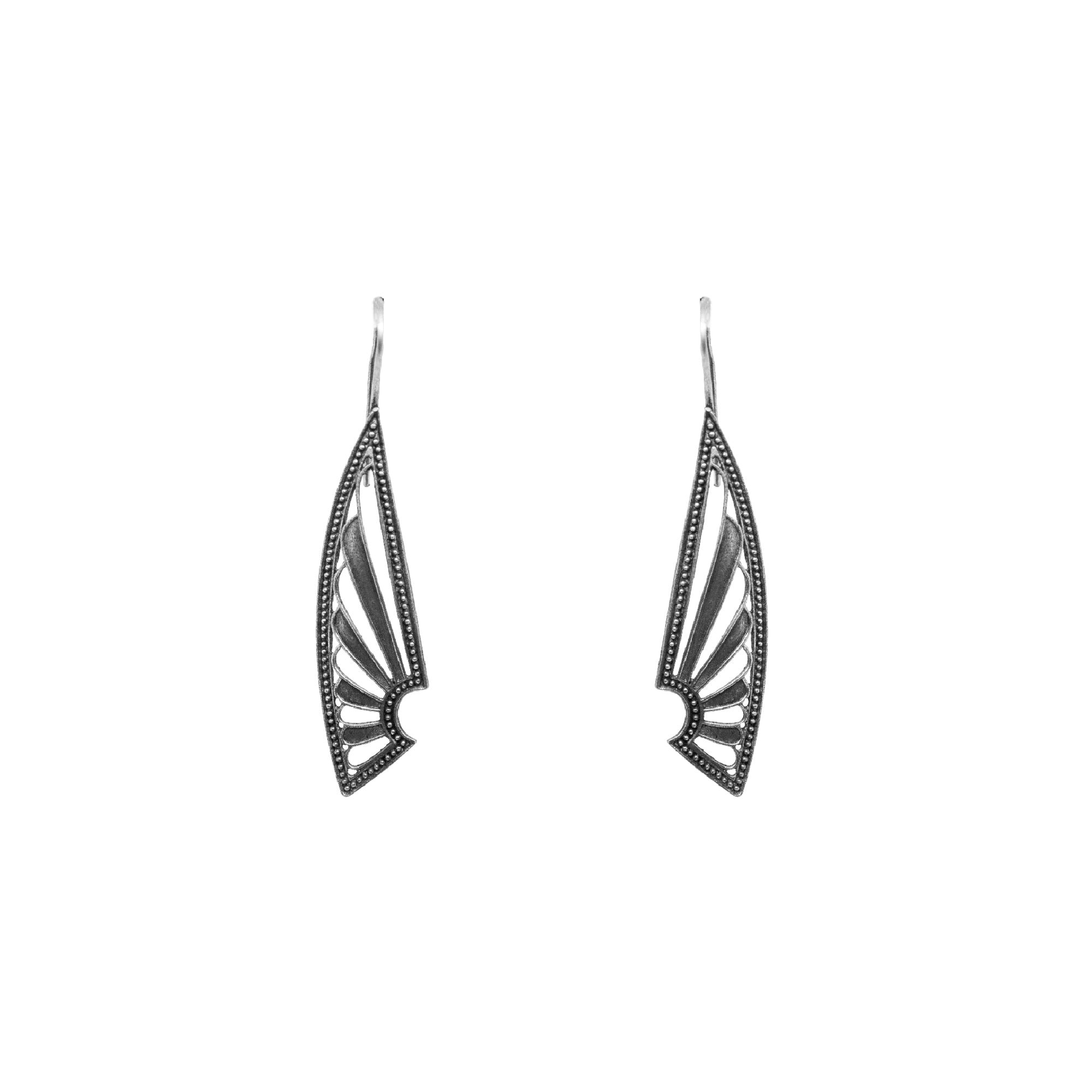 Abhinn Silver Replica Ethnic Triangular Design Earrings For Women
