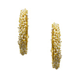 Abhinn Gold Plated Bangle Set With Studded White Pearls For Women