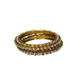 Abhinn Designer Golden Plated Beautiful Design Kundan Stone Bangles For Women