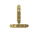 Abhinn Gold Plated Bangle Set With Studded CZ Stones For Women