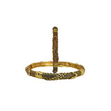 Abhinn Golden Plated Leaf Design Bangle Set For Women 