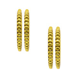 Abhinn Gold Plated Bangle Set Studded With Golden Beads For Women