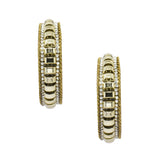 Abhinn Designer Gold Plated Bangle Set Surrounded With Golden Beads For Women