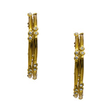 Abhinn Golden Platted Bangle Set Studded With CZ Stones For Women