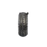 Abhinn Classic Silver Replica Temple Design Bracelet With Studded Silver Beads For Women.