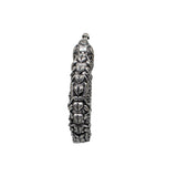 Abhinn Silver Replica Elephant And Floral Design Premium Bangle For Women