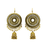 Abhinn Golden Oxidised Trendy Design Dangler With Jhumki  Earrings For Women