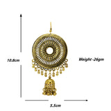 Abhinn Golden Oxidised Trendy Design Dangler With Jhumki  Earrings For Women
