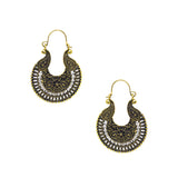 Abhinn Golden Oxidised Western Look Hoop Earrings For WomenAbhinn Golden Oxidised Western Look Hoop Earrings For Women