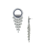 Abhinn Stylish German Silver Afghani Jhalar Earrings for Women