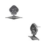 Abhinn Silver Replica Antique Coin Design Earrings For Women