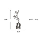 Abhinn Silver Replica Leaves Studs With Bird Cage Jhumki For Women