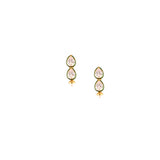 Abhinn Designer Green Drop Shaped Studded CZ Stones Mangalsutra With Earrings For Women