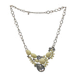 Stylish Designer Necklace with Statement White  Stones