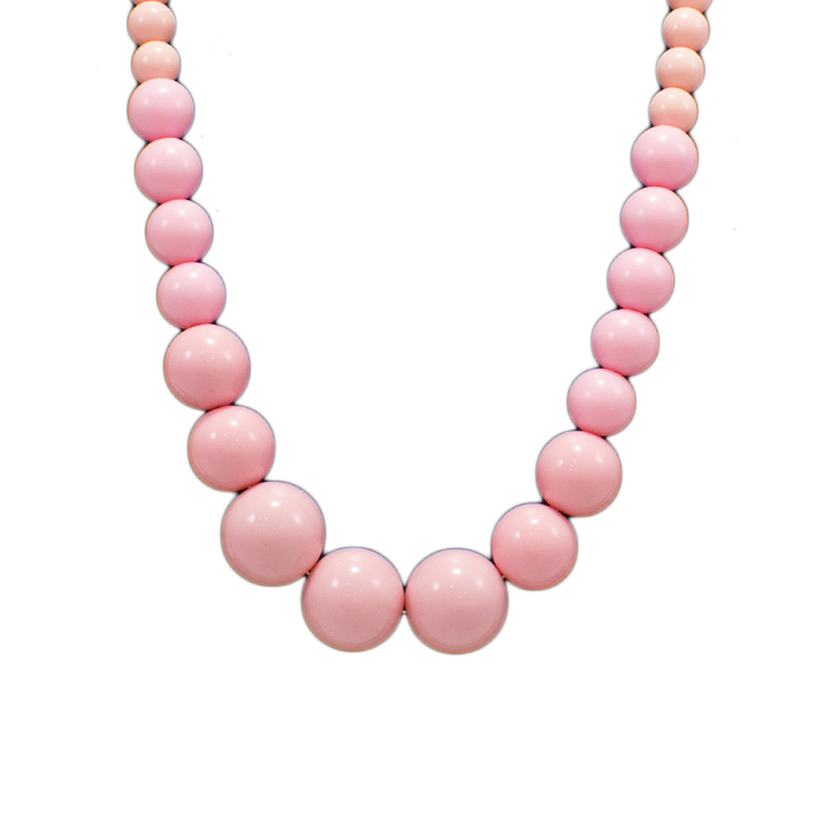 Abhinn Beautiful Candy Pink Beads Necklace For Women