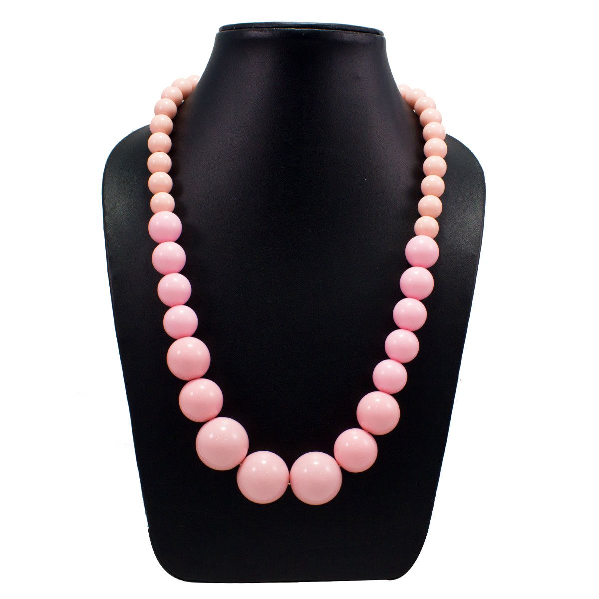 Abhinn Beautiful Candy Pink Beads Necklace For Women