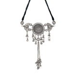 Abhinn Silver Oxidised Choker With Ghungroo for Women Online in India