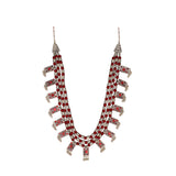 Abhinn Silver Oxidised Handmade Multi-Layer Necklace For Women