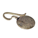 Abhinn Stylish Oxidised Silver Floral Design Non-Pierced Nose Pin For Women