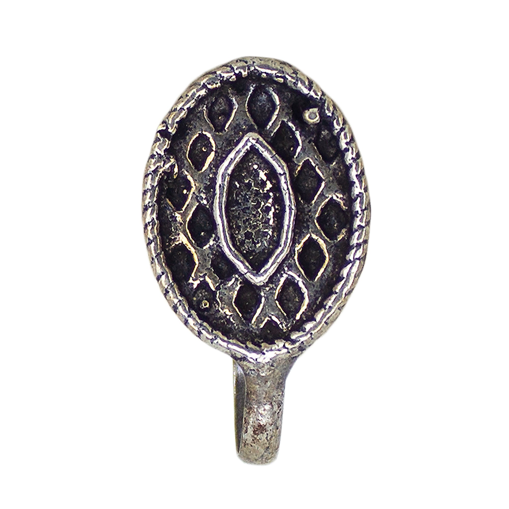 Combo of 3 Oxidised Silver Temple Design Non-Pierced Nose Pin For Women
