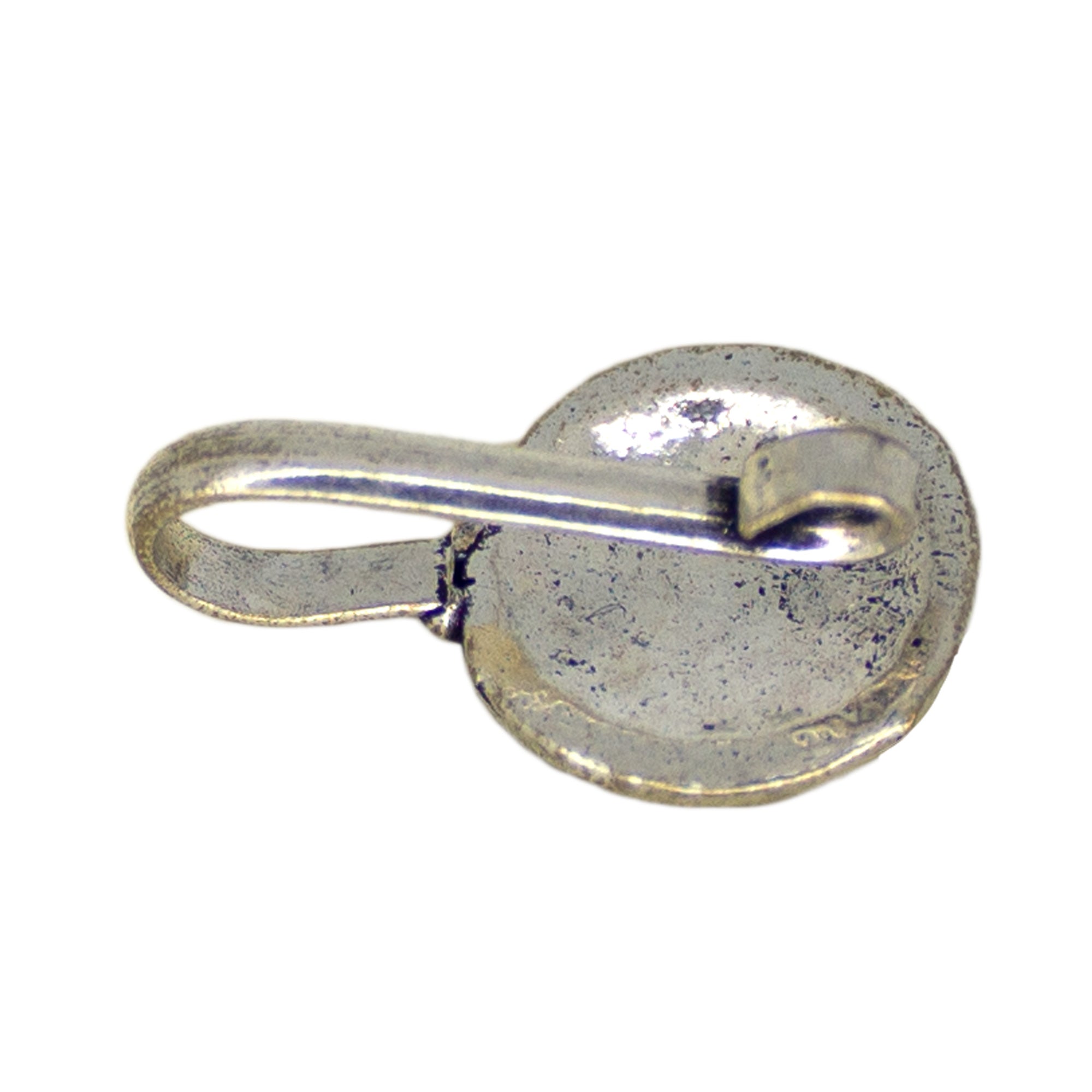 Abhinn Dual Tone Oxidised Floral Design Non-Pierced Nose Pin For Women