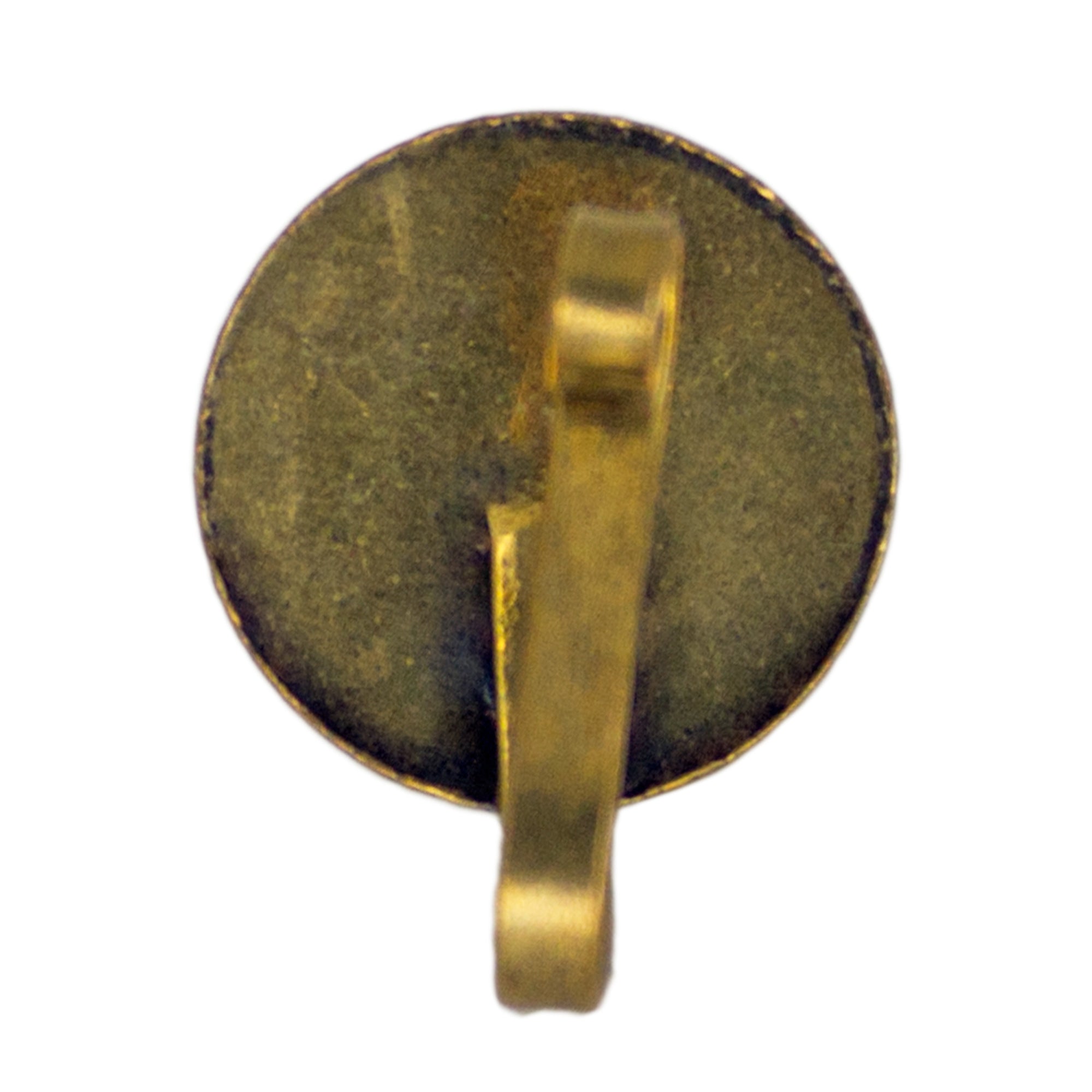 Unique Golden Oxidised Round Pearl Non-Pierced Nose Pin