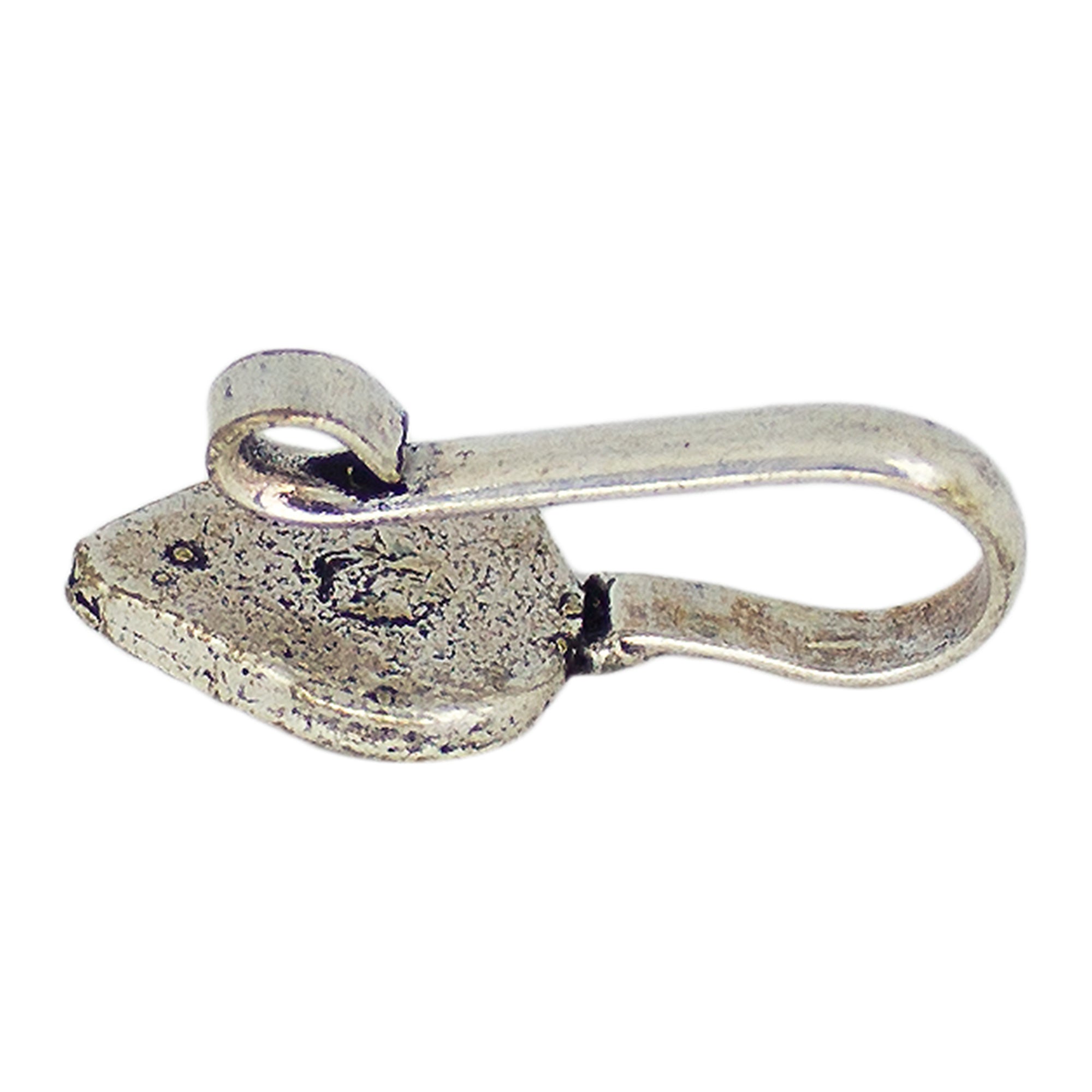 Abhinn Dual Tone Oxidised Peacock Design Non-Pierced Nose Pin For Women