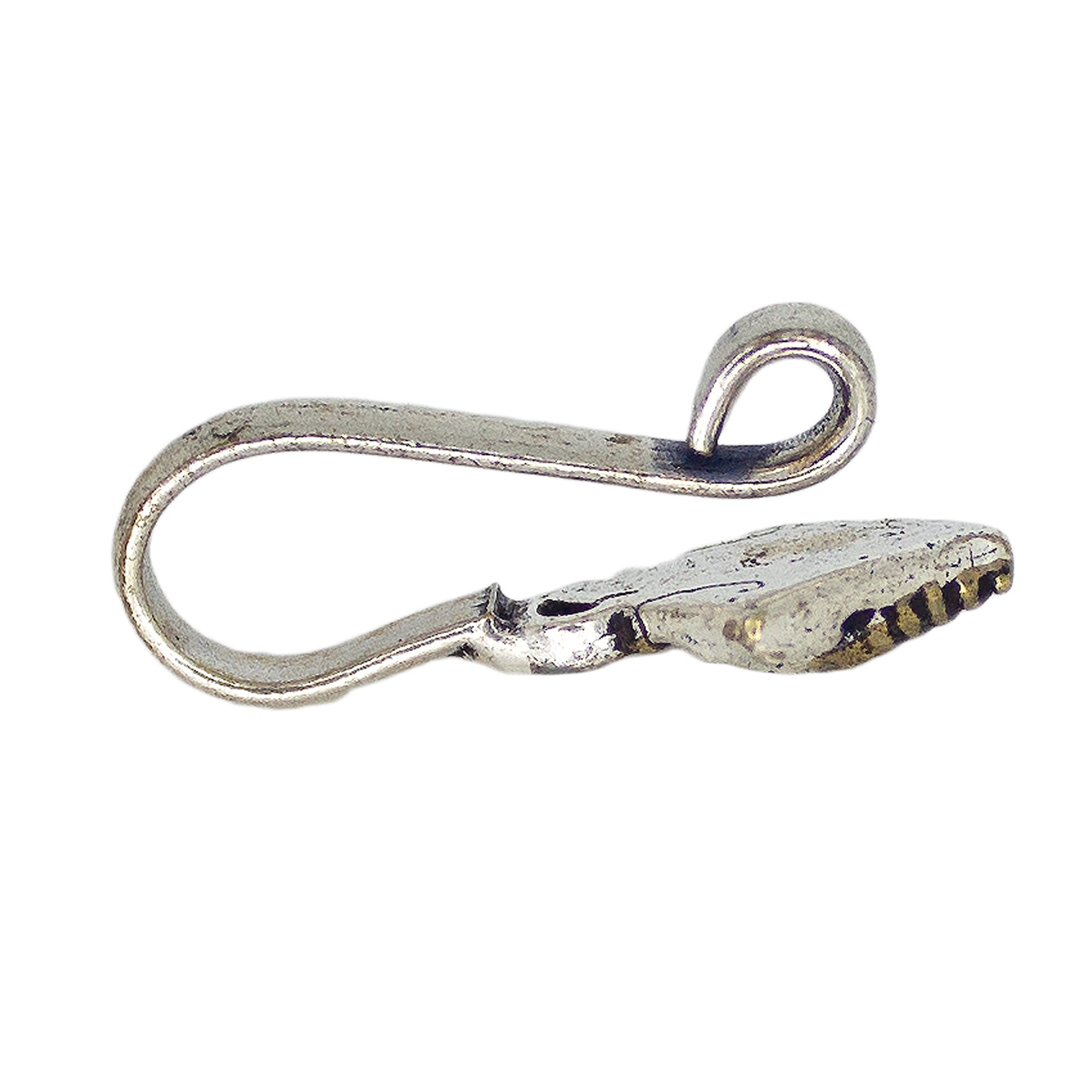 Abhinn Combo of 3 Oxidised Dual Tone Temple Design Non-Pierced Nose Pin For Women