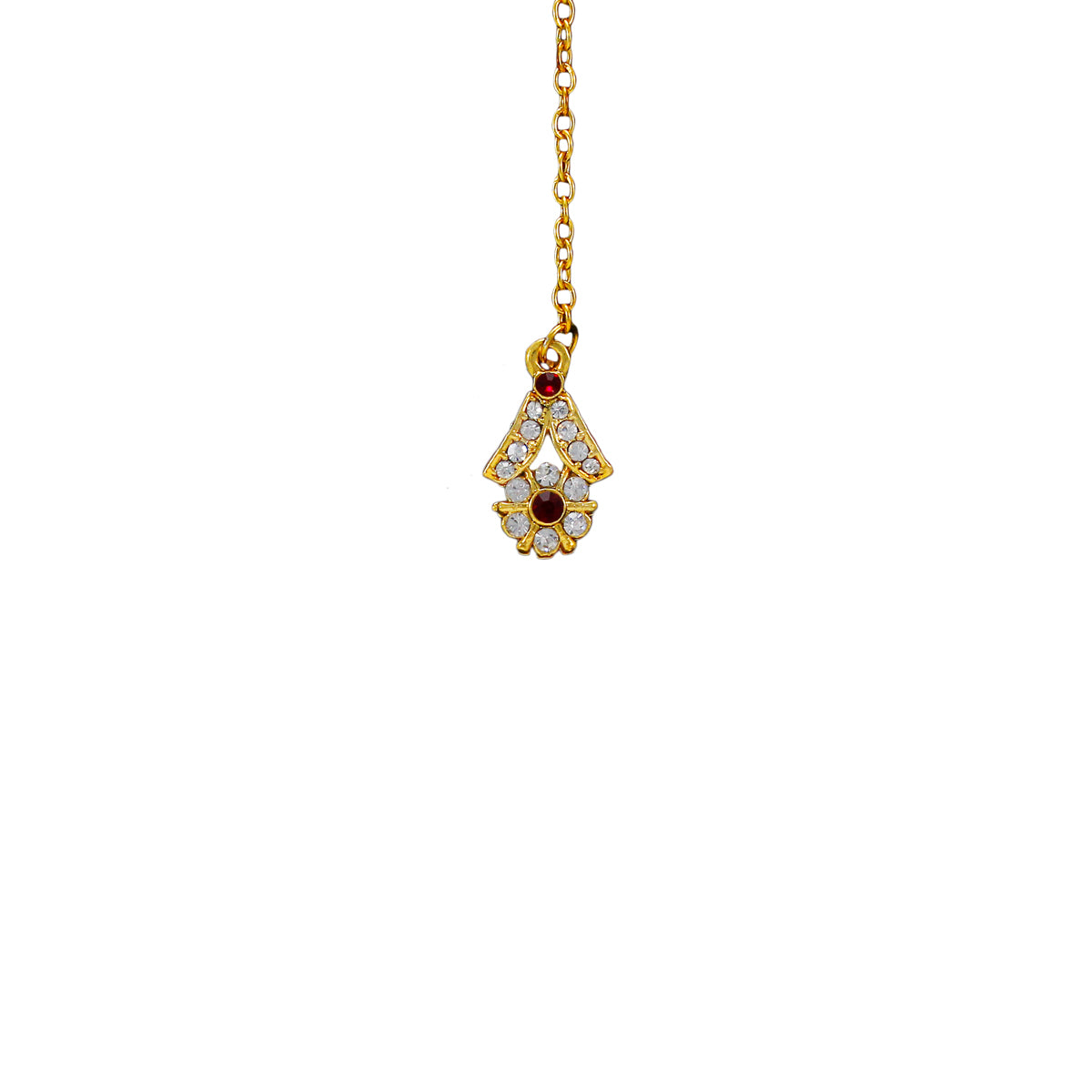 Latest Royal Designer Crystal Stone Necklace and Stud Earrings