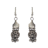 Abhinn Trendy Oxidised Antique Finish Floral Design With Hanging Beads Choker Set For Women