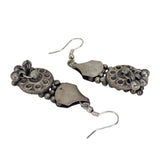 Abhinn Oxidised Silver Floral Design With Hanging Ghungroo Choker Set For Women