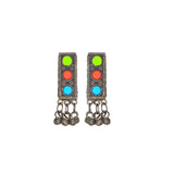 Abhinn Afghani Black Polished Tribal Multi Color Choker Set For Women