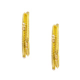 Abhinn Gold Plated Bangle Set With Golden Stones For Women