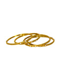 Latest Designer Golden Plated Kundan Stone Bangle Set